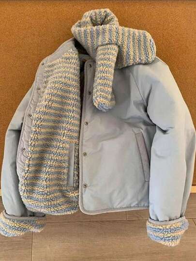 Wear Lamb Wool Cotton Jacket On Both Sides, New Winter Korean Version Ins Versatile Warm And Thick Jacket To Prevent Cold