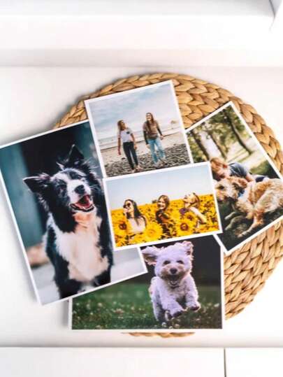 10pcs Personalized Photo Printing, Develop Custom Photos, Mobile Phone Picture Digital Photo Printing, Christmas Gift Customization, Christmas Decoration, Thanksgiving Gift Customization, High-Definition Photo Printing, Pet Memorial Gift, Pet Photo Customization, Birthday Gift For Girlfriend/Boyfriend, Memorial Gift, Wedding Anniversary Bridal Photo Printing, Customized A4 Photo Poster, Personalized Photos, Customized 5-Inch, 6-Inch, 7-Inch, A4 Photos