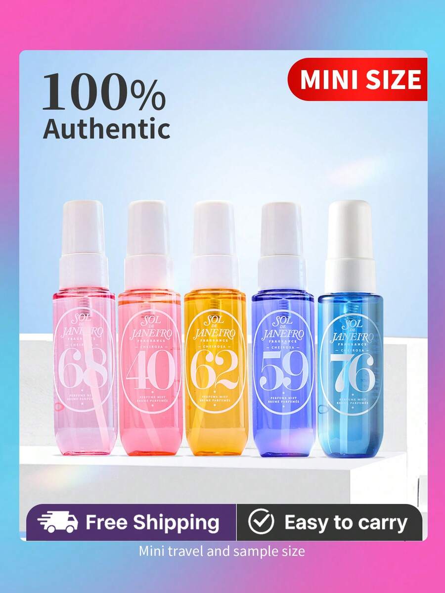 Sol De Janeiro Cheirosa Perfume Mist Set,Perfume Set For Women,Cheirosa 40,  59,  62,  68, 76,(30ml/ 1 Fl.Oz) Each SET,Mini Travel Size,[ Perfect For Use On The Road] - 5件組(30毫升*5件) - 查看 1