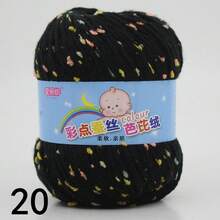 1 Roll Color Dot Knitted Ball Hand Knitted For Crocheting And Knitting Sweater Hat Scarf Milk, Diy Knitting Sweater Scarf Coat Hat, Scarf, Shawl, Coat, Or Bag Decoration, Spotted Yarn Fleck Crochet Fiber Yarn Soft Baby Yarn For Crocheting