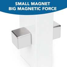 1 peça Ímã de Neodímio Quadrado de 24,5x24,5x24,5mm, Ímãs Super Poderosos Permanentes de Terra Rara para Casa, Cozinha, Escritório e Projetos Científicos.
