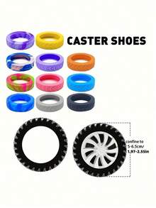 8/4/1 Set Luggage Wheel Protective Covers, Suitable For 8-Wheel Rotating Luggage, Anti-Wear Anti-Noise Luggage Wheel Covers, Essential For Holiday Travel, Travel Accessories - Multicolor - View 9