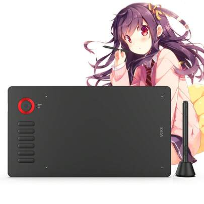  VEIKK A15PRO Tableta de Dibujo Digital 10 x 6 Pulgadas Tableta gráfica soporta función de inclinación