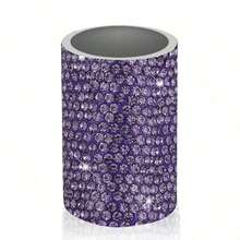 1 Paquete de Soporte Vertical para Coche, Soporte Brillante para Bálsamo Labial Aislante, Accesorios de Coche con Rhinestones para Mujeres, Adecuado para la Mayoría de Vehículos.