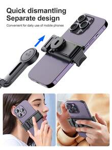 AXNEN Estabilizador de cardán giratorio a 360° para teléfonos inteligentes, cardán de escritorio con seguimiento facial para grabación anti-sacudidas, vlogging, transmisión en vivo de teléfonos inteligentes - Multicolor - Ver 10