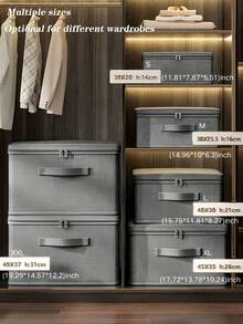 Large Capacity Foldable Storage Box With Lid, Household Wardrobe Folding Storage Box, Clothing And Bedding Storage Box, Storage Basket, Clothing, Bedding Toy Storage Box, Secret Santa Gifts For Women,Valentine's Day Gifts, Stocking Fillers, Personalised Gifts, Christmas Gifts