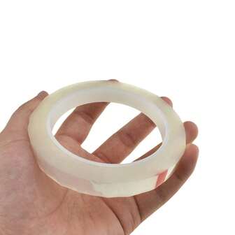 8 卷 1/2 英寸宽防水花艺胶带，适用于鲜花，透明花艺胶带，白色花艺胶带，用于花束茎缠绕，防水花艺胶带，用于插花用品，工艺胸花，婚礼