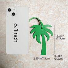 Fashionable And Minimalist Palm Tree & Coconut Tree Themed Keychain, Suitable As Car Decor, Backpack, Shoulder Bag, Crossbody Bag, Handbag Or Travel Bag Pendant. Ideal For Couples, Students And Office Workers For Daily Dates And Holidays, Also Makes A Great Gift For Boyfriends, Girlfriends, Mothers Or For Everyday And Holiday Use. - Multicolor - View 9