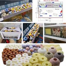 Bile nano în 5 culori, bile de cuarț, inele ceramice 10 în 1, pietre vulcanice - mediu filtrant multifuncțional pentru acvariu