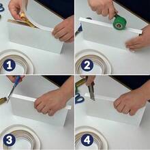 1 Miếng dán viền trần nhà tự dính 10M/393,7in cho cửa tủ, rộng 2cm/0,787in dùng để viền đồ nội thất và trang trí nhà cửa - Chất liệu PVC phong cách cổ điển - Nhiều màu - Xem 7