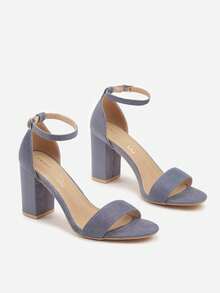 Elegant Women's Heeled Sandals - Perfect For Party & Wedding - Summer Vibe - Blue - View 5