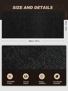 1片可裁剪自粘猫抓垫，家具/地毯保护垫，适合室内使用，可替代猫树/猫柱上的地毯，可定制猫抓垫 - 彩色 - 查看 19