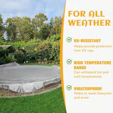 Lona impermeable de uso pesado, cubierta impermeable de polietileno de múltiples usos con ojales metálicos y bordes reforzados, para lluvia de emergencia, muebles de patio, techos, campamento, automoción, piscinas, color plateado