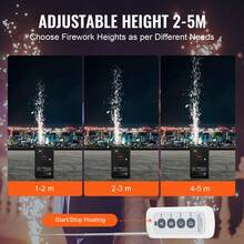 Cold Spark Firework Machine X2 700W 6.6-16.4ft Stage DJ Wedding Event Party - 查看 3