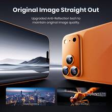 ZYONS 2pcs Camera Lens Protector For IPhone 17 Pro Max - Premium 9H Tempered Glass, Strong Adhesive | Compatible With Phone Cases | Anti-Scratch, Anti-Fingerprint, Anti-Dust | Full Coverage Protection Against Scratches And Impacts | High Transparency Lens Cover, Maintains Original Photo Quality | Ideal Halloween Gift For Family, Friends And Mobile Photography Enthusiasts, Available In Cosmic Orange/Silver/Blue - Multicolor - View 6