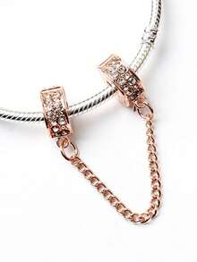 1Pc Fashion Women's DIY Beaded Bracelet Accessories Safety Chain Series Suitable For Daily Wear