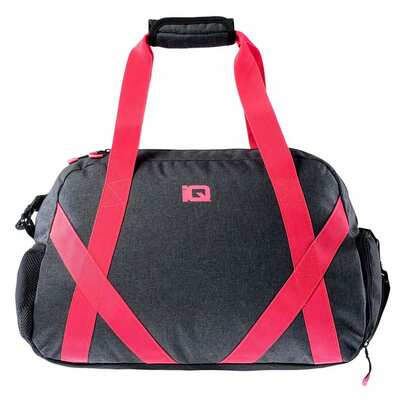 IQ Tibia Contrast Logo 28L Duffle Bag (Grey Melange/Rouge Red)