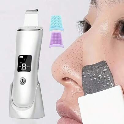 Rechargeable Electric Facial Cleansing Brush, Beauty Cleansing Scraper, Deep Pore Cleaning, Makeup Removal, Compact Design, Portable Brush, Durable Structure, Gentle Exfoliation, USB Powered Cleanser, 400mAh Lithium Battery Long Lasting, Face Scrubber, Travel Essential, Beauty Enthusiast