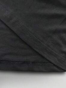 Men's Black Graphic T-Shirt - Misfits "Mommy's Little Monster" Funny Print, Casual Crew Neck Short Sleeve Polyester Tee For Summer, Casual Summer Tee | Edgy Tshirt Design | Machine Washable Shirt,Freedom Shirt,Halloween Costumes For Men,Christmas,Funny Shirt,Graphic Tee,Vintage,Y2K - Black - View 5