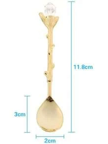 ¡RecomendadoExquisito juego de tenedores de cucharas retro, cubiertos nostálgicos tallados de estilo real para frutas, café, pasteles, postres, bocadillos dulces, etc.6 piezas/juego(Oro)¡Top de Temporada - Bronce rojo - Ver 8