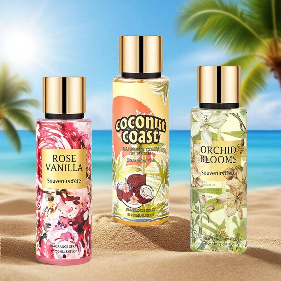 1 pieza Spray de fragancia Victoria de 250ml, Spray de fragancia de helado de coco con chocolate y flores, Ambientador para el hogar, Spray de fragancia portátil de gran capacidad y larga duración, 4 tipos de aromas para ti, Especias de alta calidad, Con frescura ambiental, Mejorando el temperamento, Aumentando la felicidad de las citas, Regalo para mujeres, Regalo de pareja, Es la mejor opción para regalar - Multiespecias - Ver 1