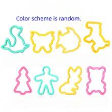 7/8/15/22件套儿童黏土造型工具及配件，马卡龙色塑料橡皮泥玩具，带动物形状模具，橡皮泥工具套装（颜色和款式随机）