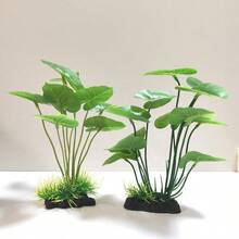 Realistic Charm, Aquarium Decor - Lifelike Artificial Aquatic Plants, Suitable For Fish Tanks And Amphibian Habitats