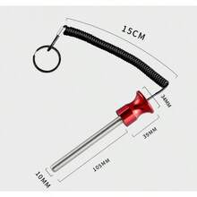 Taicols Pasador de Pesas, Pasador de apilamiento de Pesas magnético con Accesorios para Equipos de Entrenamiento de Fuerza con Cuerda de tracción para el Gimnasio de la Aptitud del Ejercicio - 1 - Ver 2