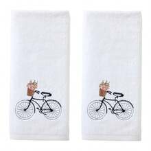 Flower Basket Bike Hand Towel Set