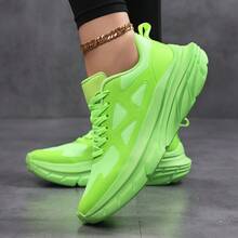 Nuevos zapatos para correr con suela gruesa, cómodos, transpirables y ligeros, zapatillas deportivas para parejas