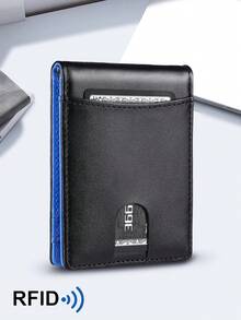 BATSIOE Carbon Fiber Texture/Flat Weave Men's Wallet US Dollar Clip RFID Blocking Multi-Card Slots Large Capacity Portable Billfold For Men Money Wallet Mini Wallet Purse Wallet Card Wallet