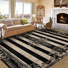1 buah Karpet Mewah Bermotif Bunga dan Garis-garis Gaya Bohemian, Bahan Wol Imitasi Eropa, Cocok untuk Ruang Tamu, Kamar Tidur, Asrama, Lorong Masuk, Teras, Dapat Dicuci dengan Mesin, Karpet Dekoratif Ukuran Besar Sepanjang Musim, Dekorasi Rumah yang Estetis - MultiWarna - View 6