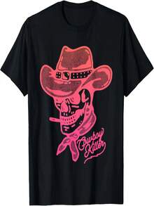 Cowboy Killer Western Graphic T-Shirt - Black - View 1