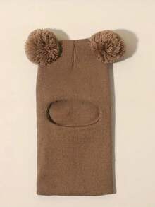 儿童护耳帽配围巾，男女童保暖针织冬帽 - 針織帽 - 查看 9