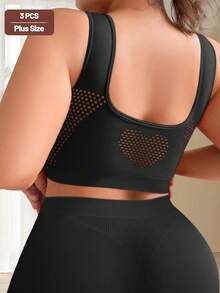 MEIYATING 3 Áo ngực không gọng không đường may, che phủ toàn bộ dành cho nữ, cỡ lớn, vừa vặn thoải mái - Nhiều màu - Xem 4