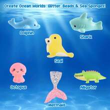 200ml Juguete de estrés en forma de cristal de estilo oceánico para apretar, juguete antiestrés para niños y niñas - Multicolor - Ver 6