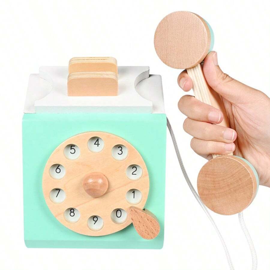 Children's Pretend Play Toy Phone - Green - View 1