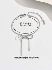 1 件精致金色蝴蝶结手链，细链设计打造柔和的蝴蝶轮廓，紧密贴合手腕，为腕间增添优雅、甜美的魅力 - 金黃色 - 查看 10