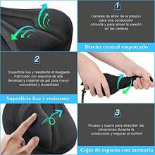 JAFEN Funda para Asiento de Bicicleta - Cojín de Gel para Asiento de Bicicleta Suave, Universal (Pelotón, Exterior, Interior), Unisex - 2 - Ver 4