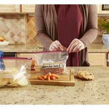 Hefty Slider Bolsas de almacenamiento de alimentos, Cuarto de galón, Varios,(Basic 30 Count (Pack of 4)) - Tipo 4 - Ver 5