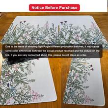 Large Vintage Floral Non-Slip Rubber Desk Mat - Cute Flowers Design Keyboard Pad For Office & Gaming, Soft Rubber Mousepad With Stylish Patterns For PC And Laptop Workspace, Computer Desk Mat