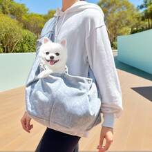 Adjustable Cozy Pet Sling Carrier For Small To Medium Dogs & Cats (Up To 20 Lbs) – Padded Shoulder Strap & Breathable Travel Bag For Ultimate Comfort - N2Crossbodygray - View 5