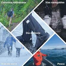 Cubrezapatos Impermeables, Cubrezapatos para Hombre y Mujer, Cubrezapatos de Limpieza, Cubrezapatos para Moto de Exterior, Cubrezapatos de Viaje Reutilizables con Cremallera (1 par) - Ch - Ver 2