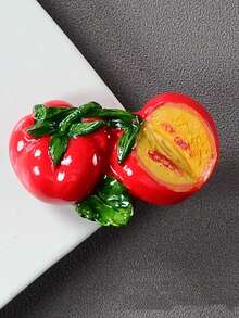 11pcs Cartoon Fruit & Vegetable Style Magnetic Resin Fridge Magnets, Natural Style Magnetic Fridge Stickers, Cute Decorative Pieces For Office Desk, Kitchen, Whiteboard, Storage Cabinet, Dishwasher, Home Decor, Valentine's Day Gift, Random Style - Multicolor - View 16