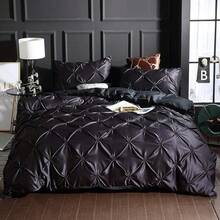 Full Satin Bedding Set In Wine Red, Silk - Like, Luxury Soft Burgundy Comforter Cover, Chic Bedroom Decor, Zippered (1 Duvet Cover + 2 Pillow Cases) - 多色 44 - 查看 12