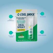 Cool Shock refrescante spray de aliento con sabor a hierbabuena 8.5ml larga frescura sin azcar caja con 6 pzs - inicial - Ver 3