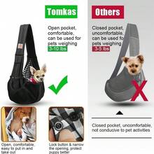 Accessori natalizi per cani, borsa a tracolla traspirante e pieghevole per trasportare animali domestici, adatta per cani e gatti di piccola taglia da 3-10 libbre, fornita di pettorina classica, accessori per animali domestici