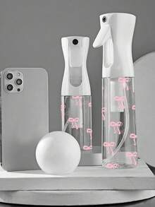 蝴蝶结装饰透明PET可重复灌装旅行喷雾瓶，多用途细雾喷雾瓶，适合旅行和商务出行，可用作卸妆喷雾、可重复使用的头发喷雾瓶、连续喷雾瓶，也可用于头发造型、清洁、植物喷雾和面部保湿。 - 彩色 - 查看 2