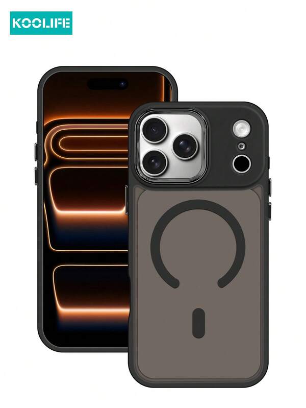 1pc Koolife Skin-Friendly Electroplated Matte Magnetic Protective Case, Anti-Slip Anti-Drop, Skin-Friendly Matte, Ultra-Thin Hard Shell, PC+TPU, Compatible With IPhone 17 ProMax/17/17 Pro/17 Air/16/16 Pro/16 Plus/16 ProMax/11/11 Pro/11 ProMax/12/12 Pro/12 ProMax/13/13 Pro/13 ProMax/14/14 Plus/14 Pro/14 ProMax/15/15 Pro/15 Plus/15 ProMax, S25 Ultra/24 Plus/23/22