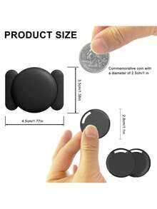 Mini Car Tracker, Car Tracking Device, Mini Hidden Car Tracker, Suitable For GPS, Airtag Apple Version, AirTag Locator, Global GPS Tracker | No Monthly Fee, Magnetic Protective Case For AirTag, Compatible With "Apple Find My" (IOS Only) For Tracking Cars, Keys, Wallets, Luggage, Bicycles Anti-Loss Reminder Tracking Locator - Multicolor - View 5